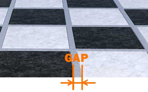 Tile Calculator - what is a gap?